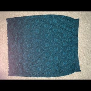 Teal skirt